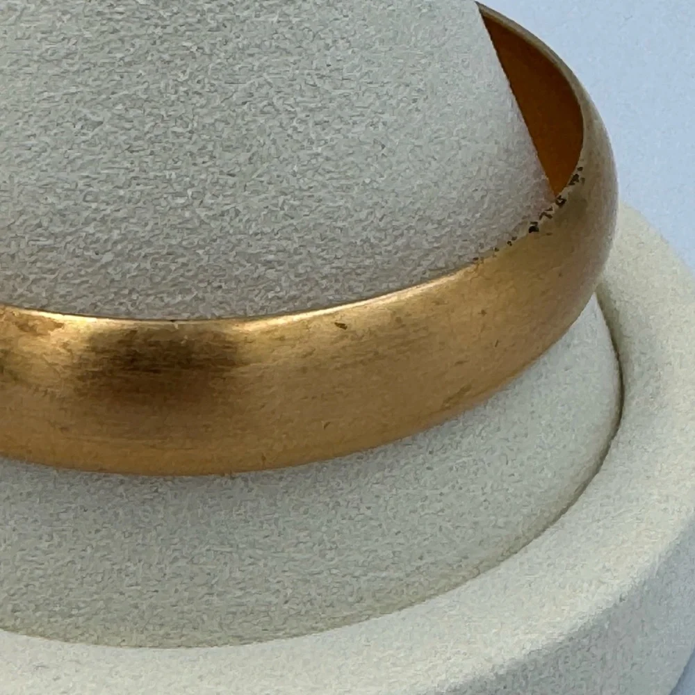 Vintage Gold Tone Bangle Set Nugget Twist Rope &‎ Wide Satin Cuff